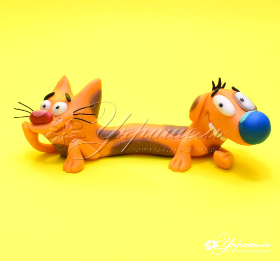 котопес из мастики, торт котопес, фигурка котопес, съедобная фигурка котопес на торт, котпес, котопес